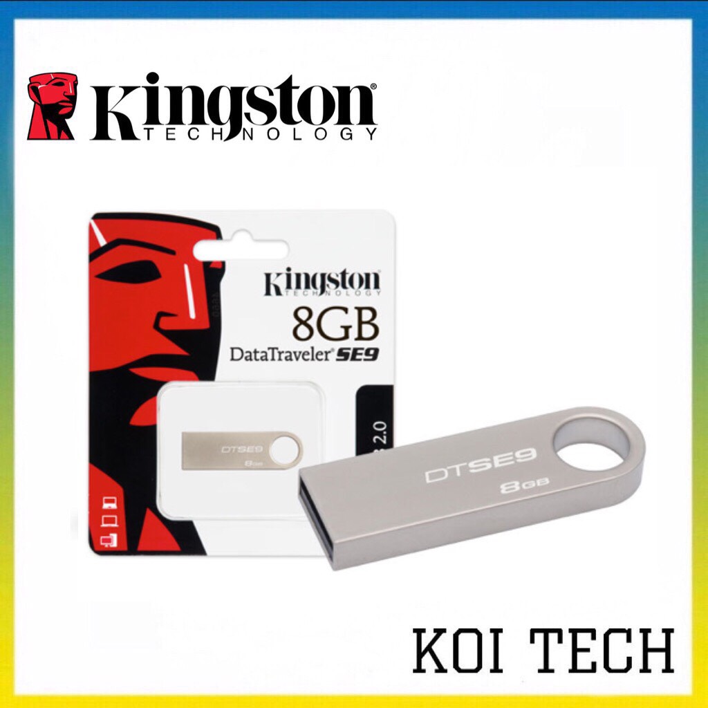 Usb 2.0 kingston datatraveler se9 8gb - dung lượng thực - koi tech