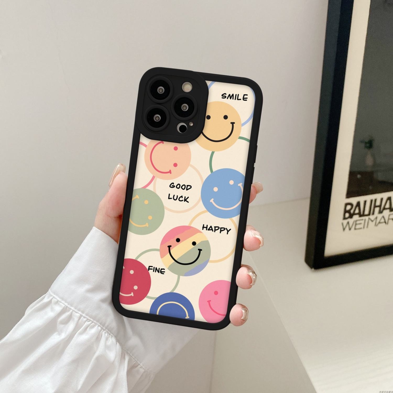 Ốp lưng iρhone cạnh vuông lỗ camera good luck 6s/6splus/7/7plus/8/8plus/x/xr/xs/11/12/13/pro/max/plus/promax-Awifi C3-1