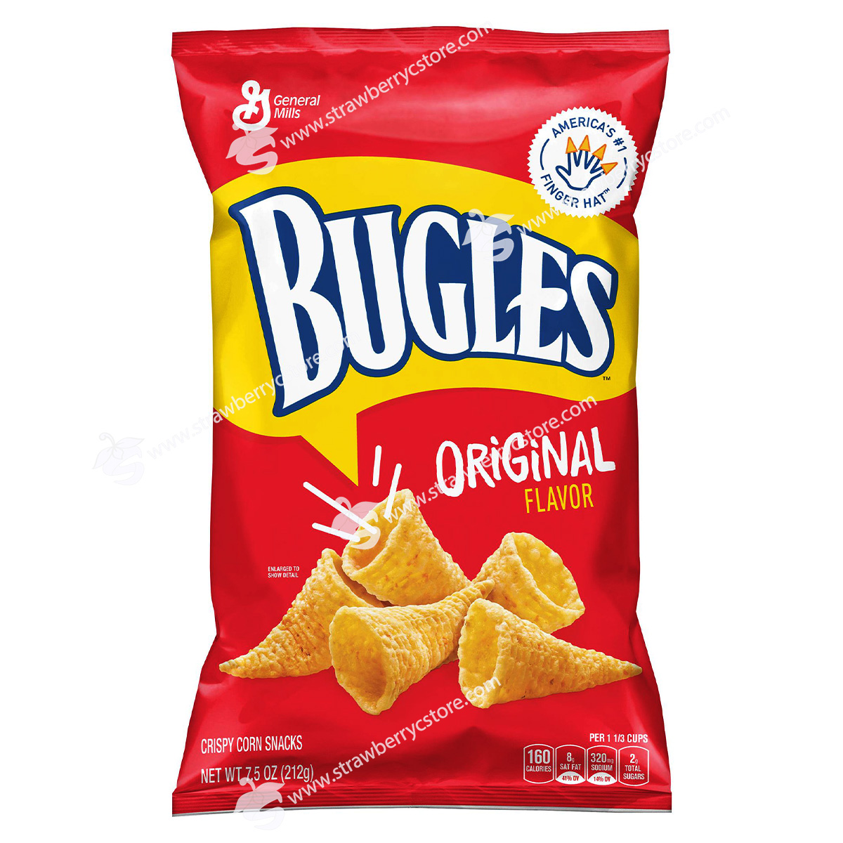Rê chuột lên hình để phóng to Bánh Snack Bắp Giòn Vị Truyền Thống Bugles Crispy Corn Snacks, Original Flavor, Túi 212g
