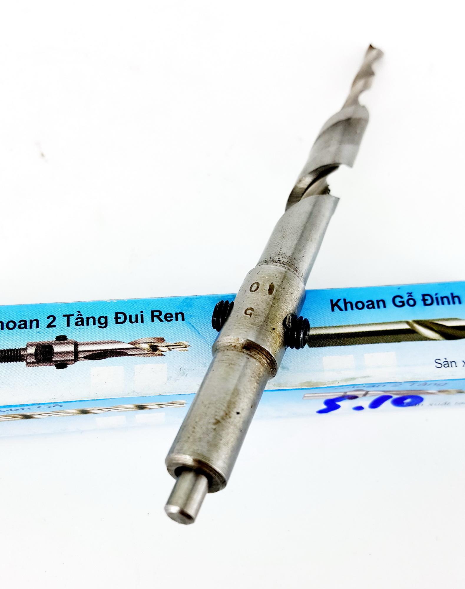 [HCM]MŨI KHOAN GỖ 2 TẦNG  DÀI TÂM 4LY VỎ 8LY