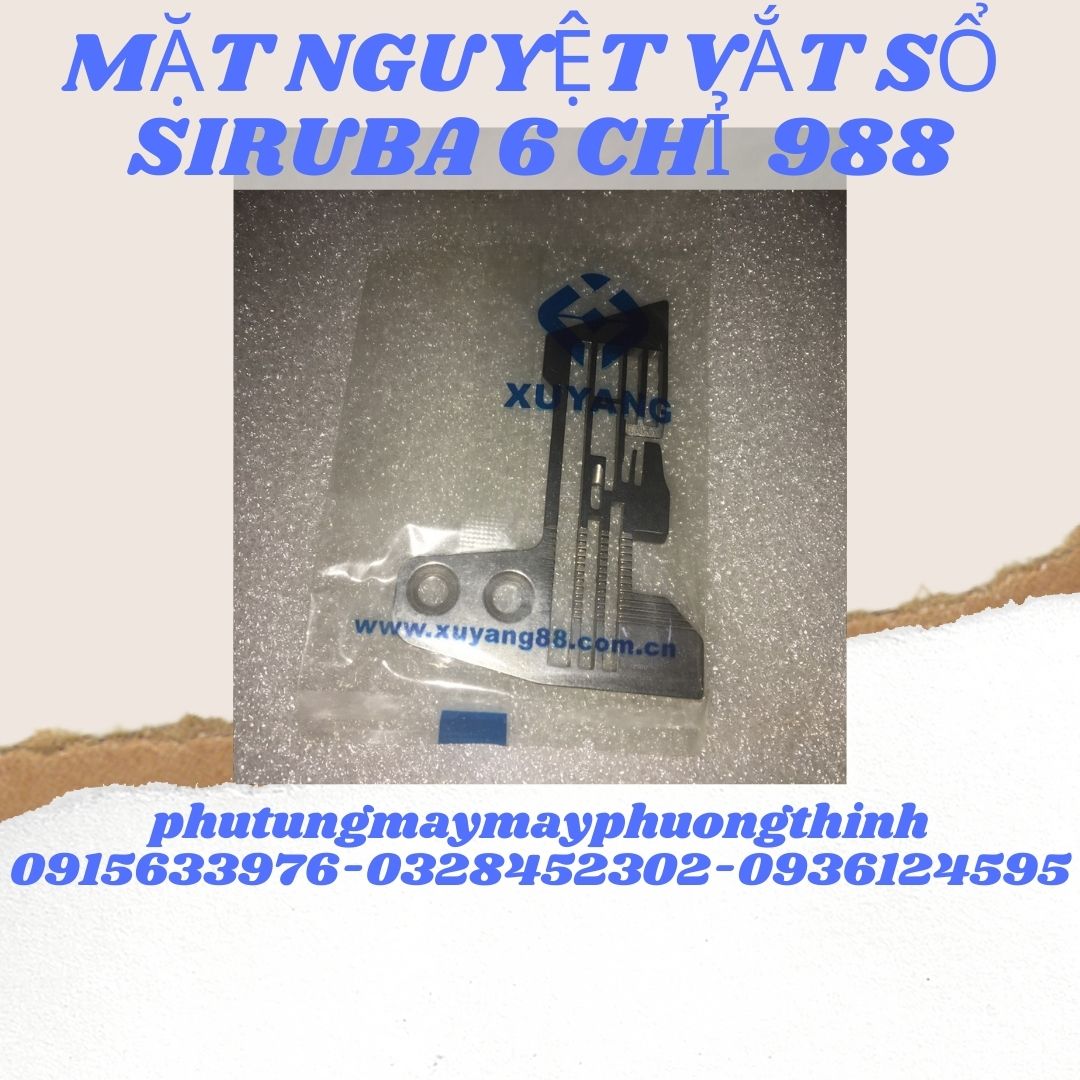 Mặt nguyệt vắt sổ siruba 6 chỉ 988