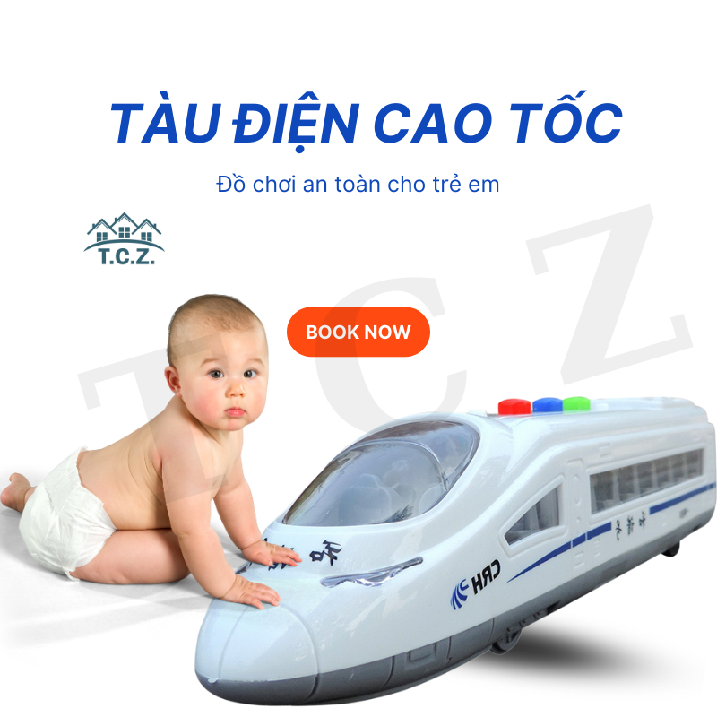 HCM Đồ chơi tàu cao tốc có đèn và nhạc, thuyền đồ chơi cao cấp chạy cót tiến lùi tự động vui nhộn cho bé, mô hình đồ chơi tàu điện hỏa cao tốc HOT nhất, quà tặng sinh nhật cho bé trai, bé gái