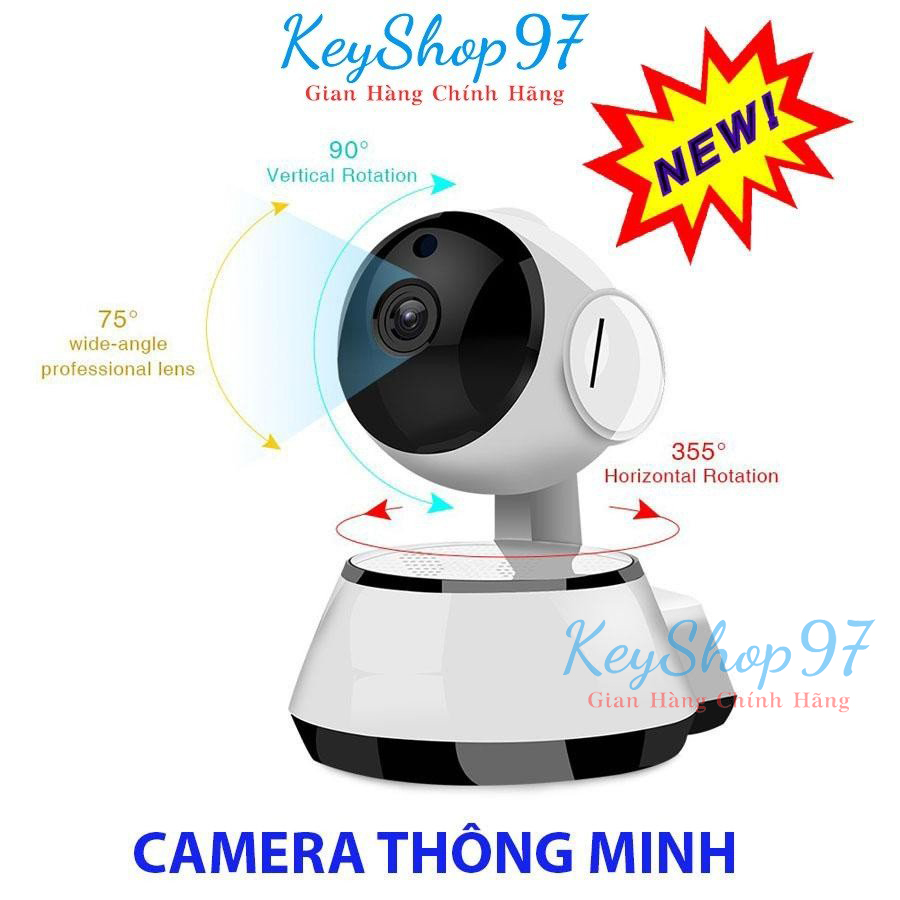 Camera an ninh gia đình, Camera Wifi IP Chống Trộm V380 , Camera wifi mini giám sát IP V380 kết nối điện thoại thông minh – Bảo hành 12 tháng