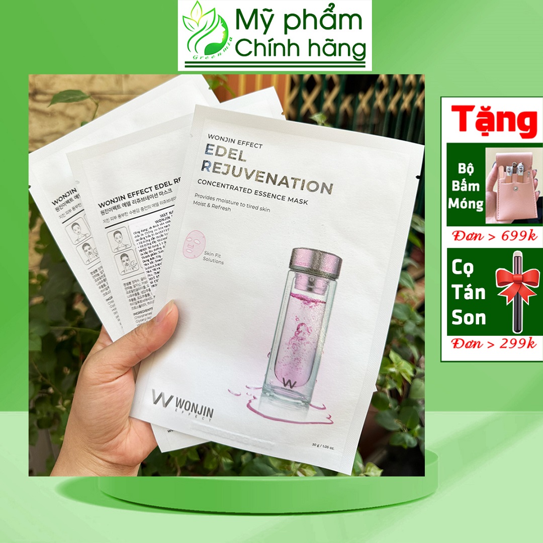 Mặt Nạ Wonjin Hàn Quốc Effect Edel Rejuvenation [MIẾNG LẺ] Concentrated Essence Mask 30ml Trẻ Hóa Nâng Cơ Tái Tạo Da