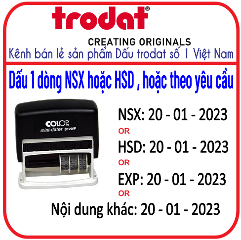 [HSD: DD-MM-YYYY] Con dấu hạn sử dụng dùng trên mọi chất liệu (Kèm hộp mực nhanh khô) (120P)