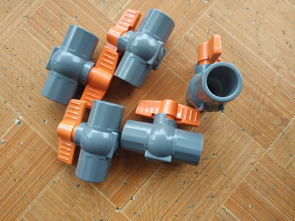 combo 10 van nhựa, khóa nhựa 27 pvc chuyên dùng cho nông trại