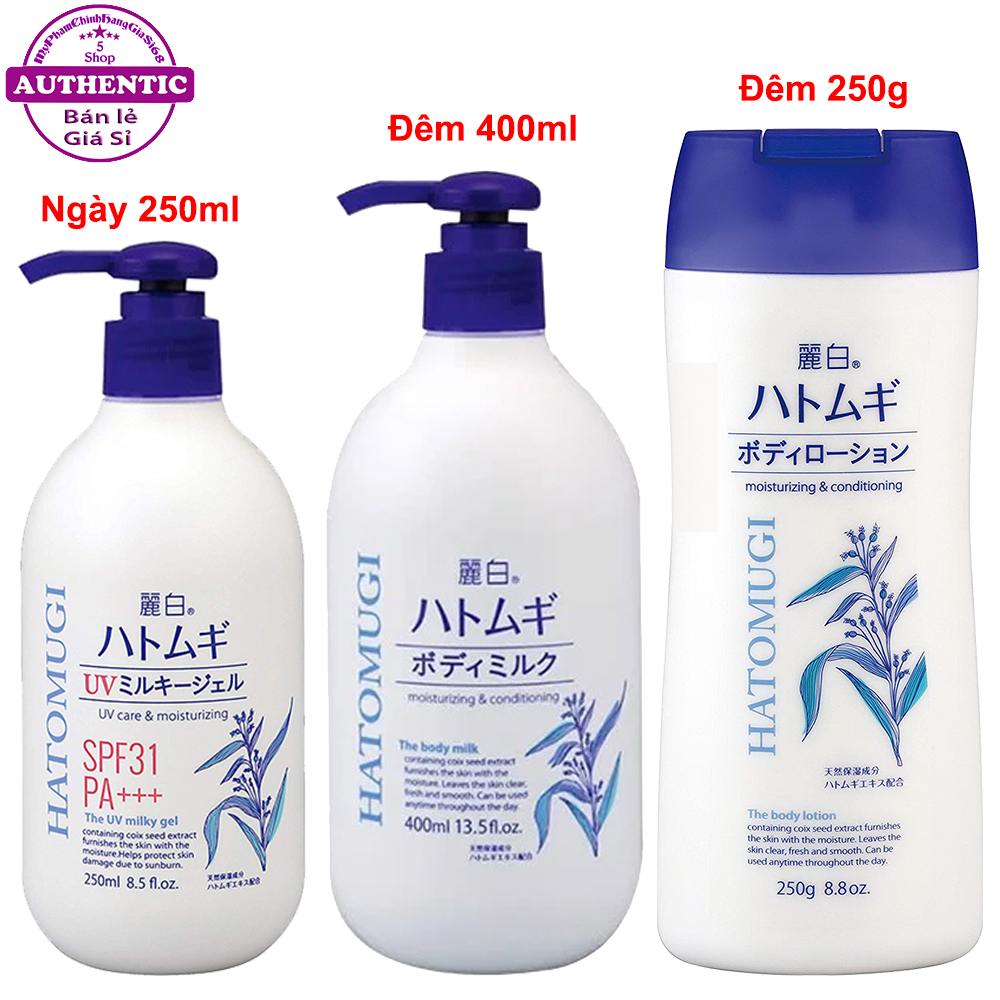 Sữa Dưỡng Thể HATOMUGI Cấp Ẩm & Phục Hồi Da NHẬT BẢN