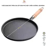 Chảo gang đúc nguyên khối cao cấp đường kính 20cm chống dính tự nhiền phù hợp Chiên rán, Đổ bánh xèo, Nướng bò bít tết