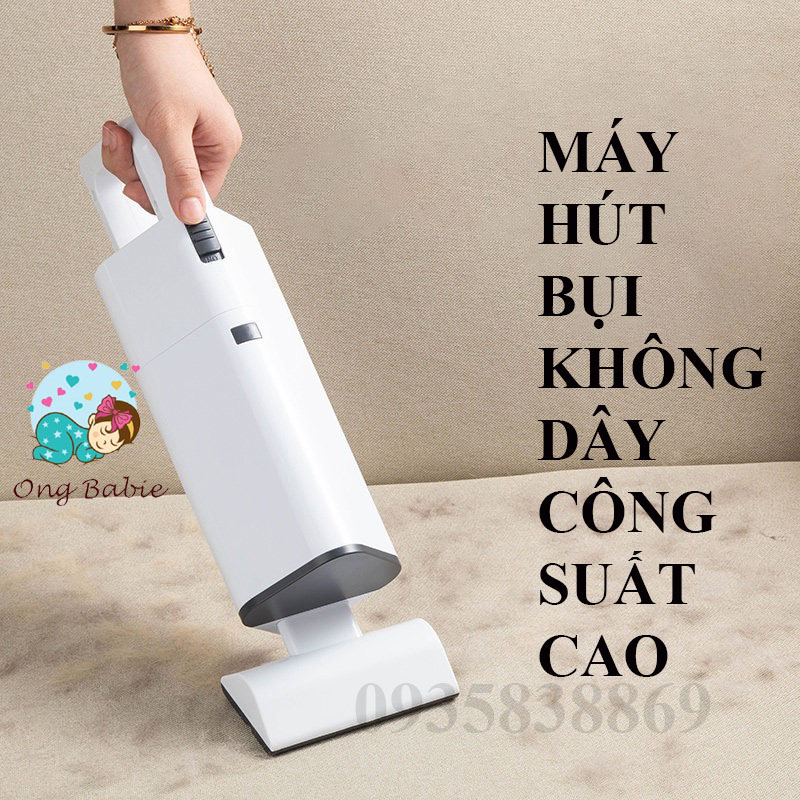 Máy hút bụi cầm tay mini không dây , điện 220V, máy hút bụi Aikesi PIN SẠC , công suất 120w, lực hút 4000pa