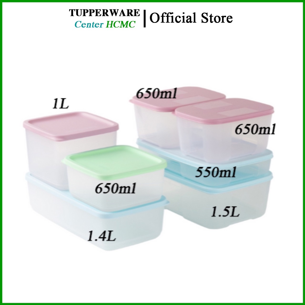 Bộ hộp trữ mát & trữ đông Marine set 7 hộp Tupperware