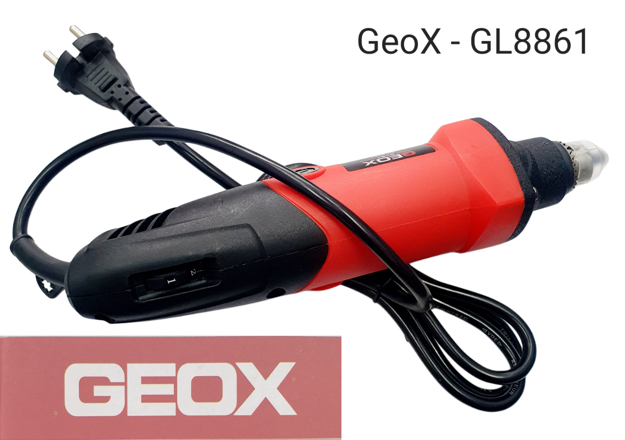 Máy khoan thẳng geox-gl8861 chính hãng geox, lõi đồng 100%, độ bền cao máy chạy êm
