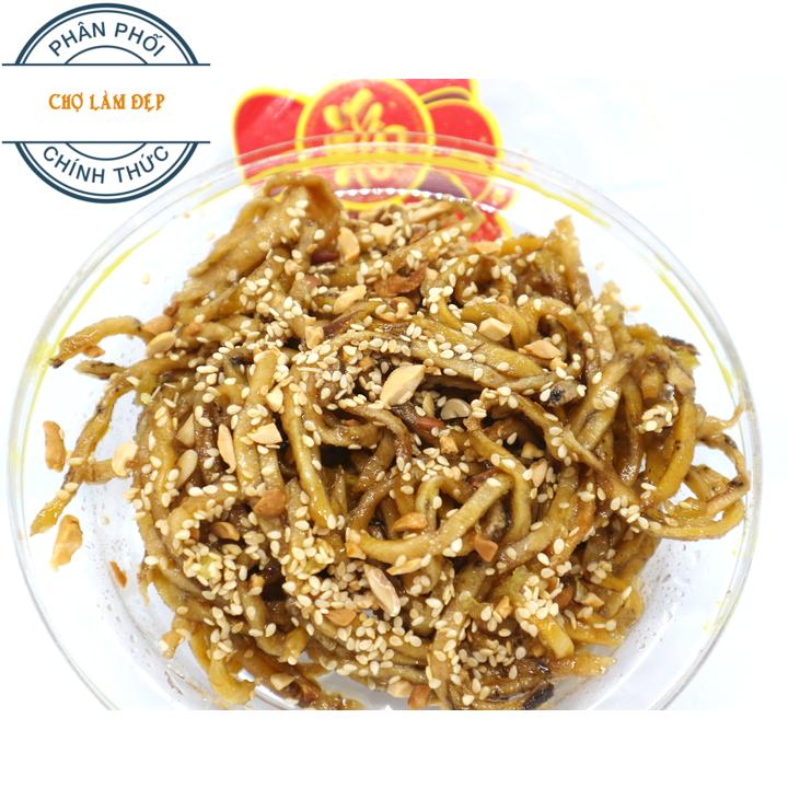 Mứt Chuối Ngào Đường Mè Đậu Phộng 300g - Mứt Chuối Ngào Miền Tây - Mứt Tết Canh Tý 2020