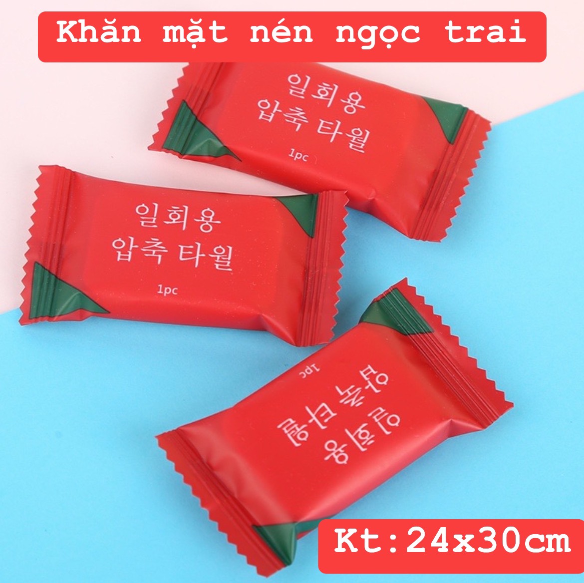 Khăn lau mặt dạng viên nén, khăn lau mặt khô