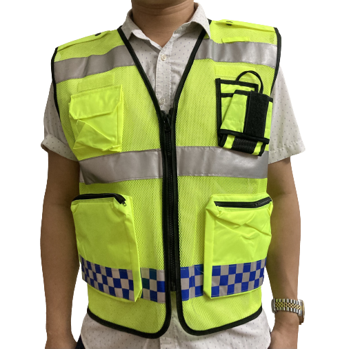 Áo lưới phản quang có túi in logo theo yêu cầu