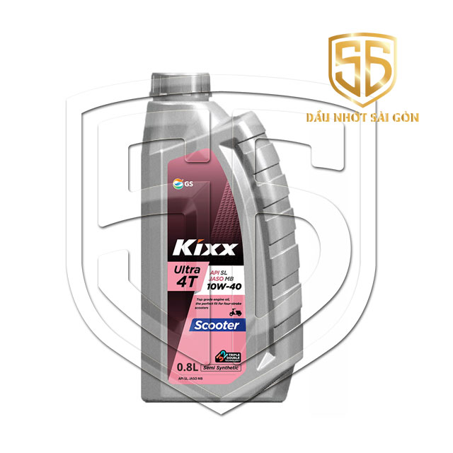[HCM]Dầu nhớt Kixx ULTRA SCOOTER 10W/40 SL MB 0.8L