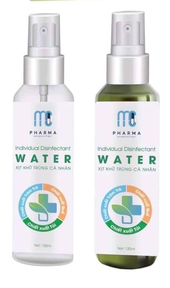 [HCM]Nước rửa tay khô xịt khử trùng cá nhân mc pharma - 120 ml