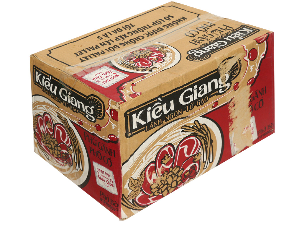 Thùng 30 gói phở bò gánh phố cổ Kiều Giang 85g