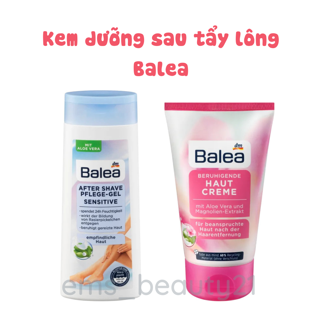 Kem dưỡng sau wax, tẩy lông, cạo lông balea hàng đức