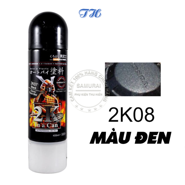 Sơn xịt samurai 2k08 xịt gầm xe hơi undercoat Samurai - 2K08 Chống rỉ sét, ăn mòn và hoá chất (ĐEN) gốc Epoxy