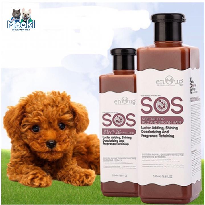 Sữa Tắm SOS - 530ml - cho các loại chó mèo màu nâu đỏ vàng - dầu gội đầu chó / sữa tắm mèo / dầu tắm chó mèo /vệ sinh chó