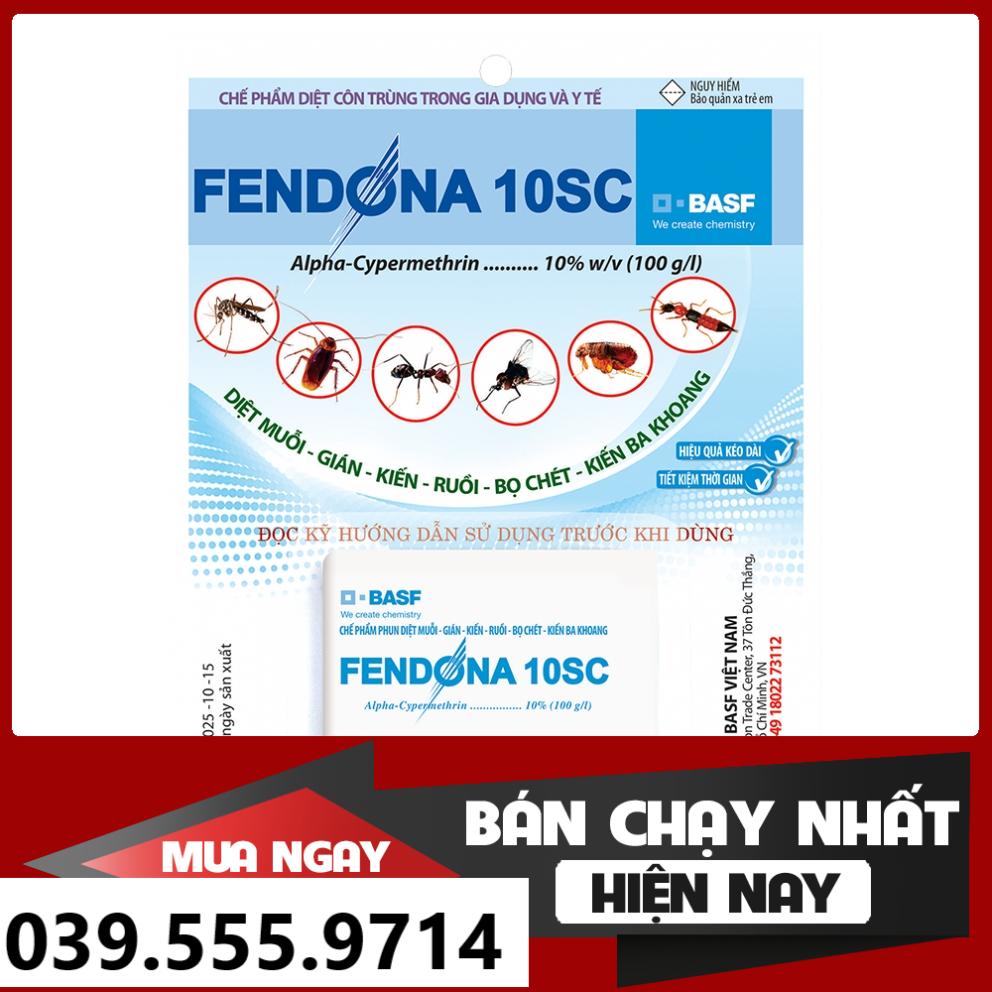 Diệt muỗi rán, nhúng màn fendona 10sc - hiệu quả ngay và kéo dài
