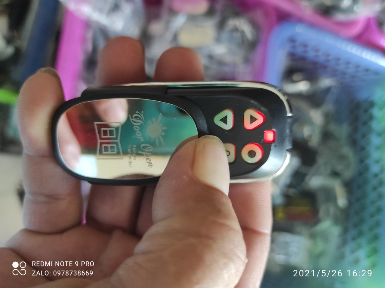 # Remote cửa cuốn V6 F9 365 mhz mai rùa quả xoài