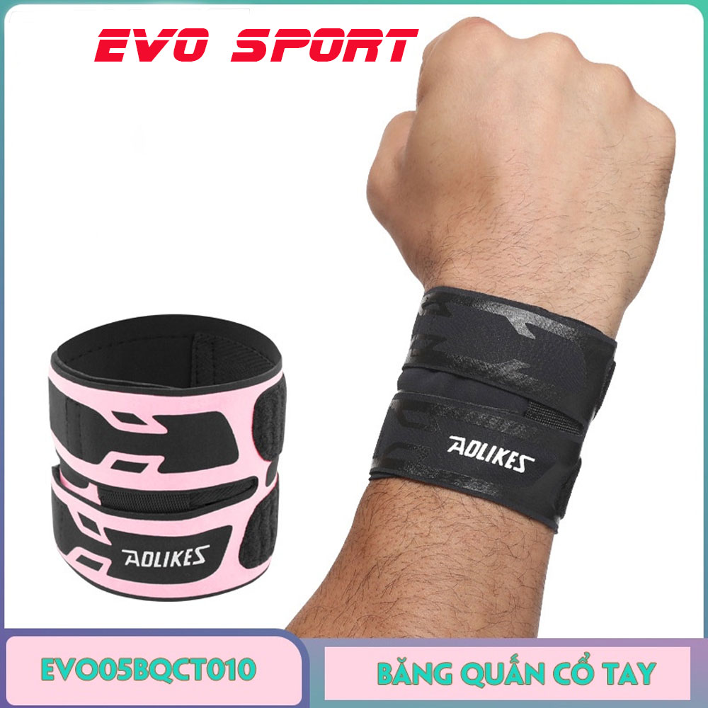 Băng Quấn Cổ Tay Chính Hãng Aolikes Băng Cổ Tay, Đai Cuốn Băng Quấn Bảo Vệ Khớp Cổ Tay tập gym yoga thể thao 2023