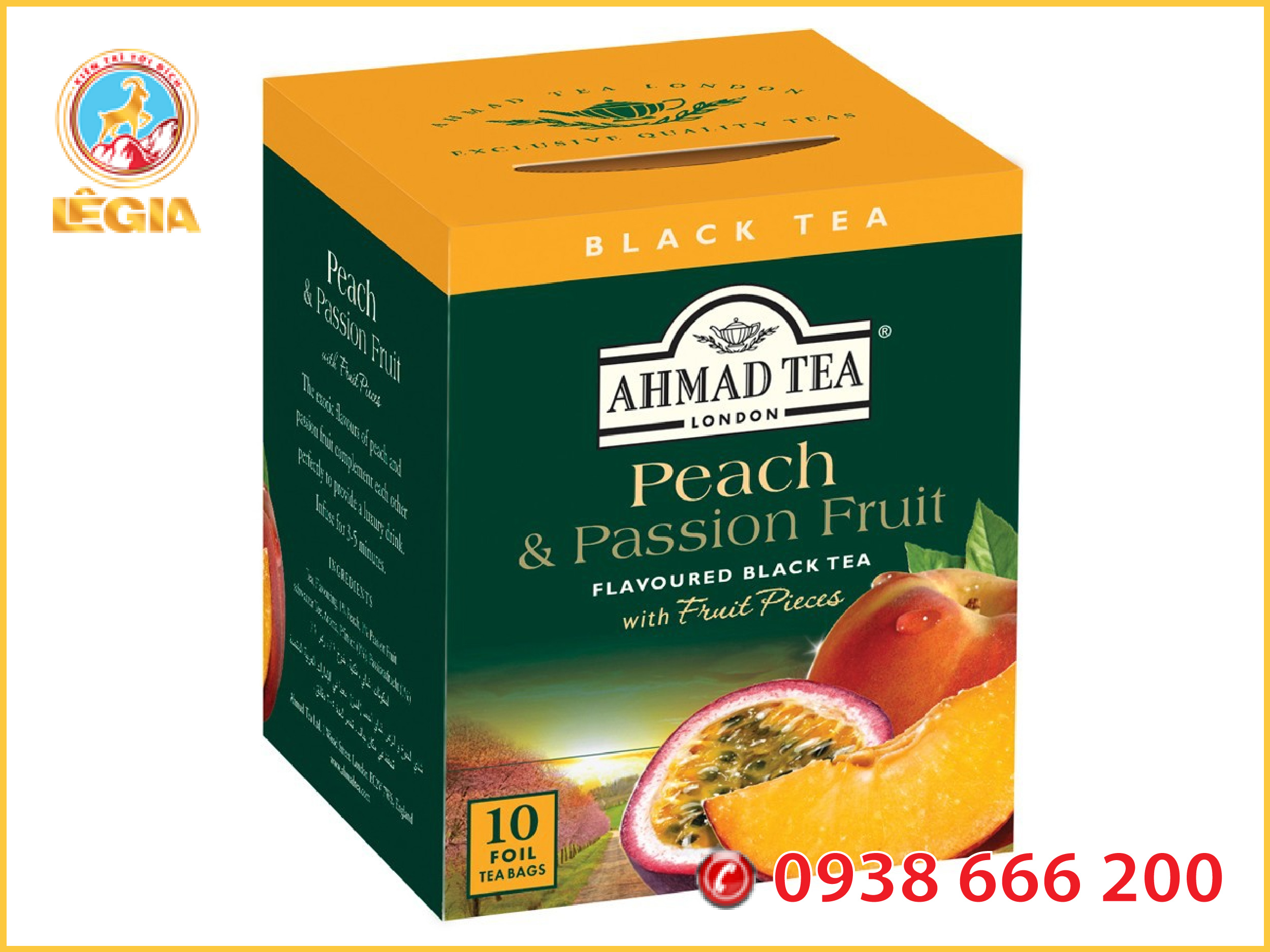 TRÀ AHMAD Đào và Chanh Dây 20G - AHMAD PEACH & PASSION FRUIT TEA