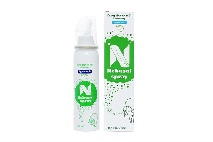 Nước biển xịt mũi nebusal spray 2.3