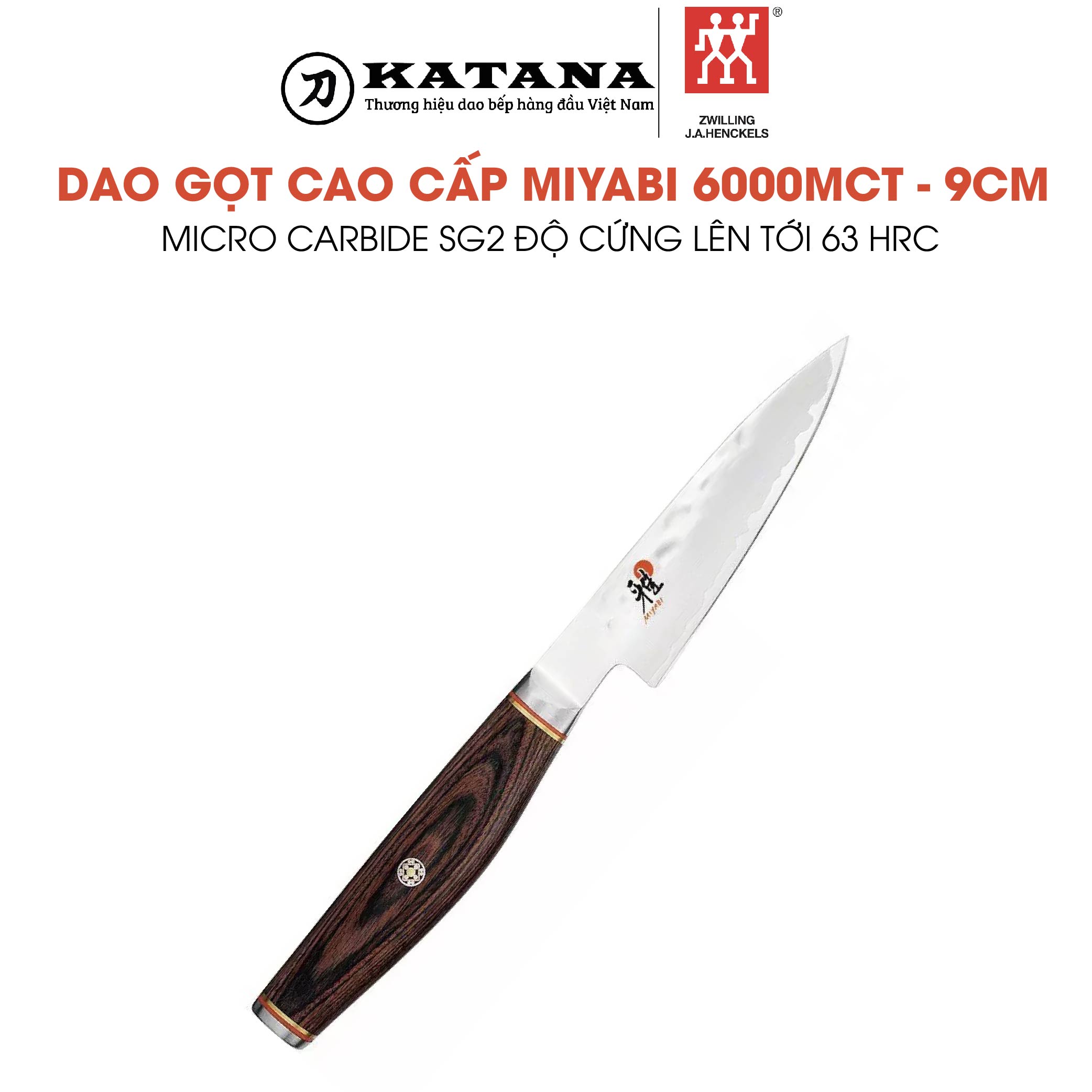 Miyabi - dao gọt miyabi 6000mct - 9cm