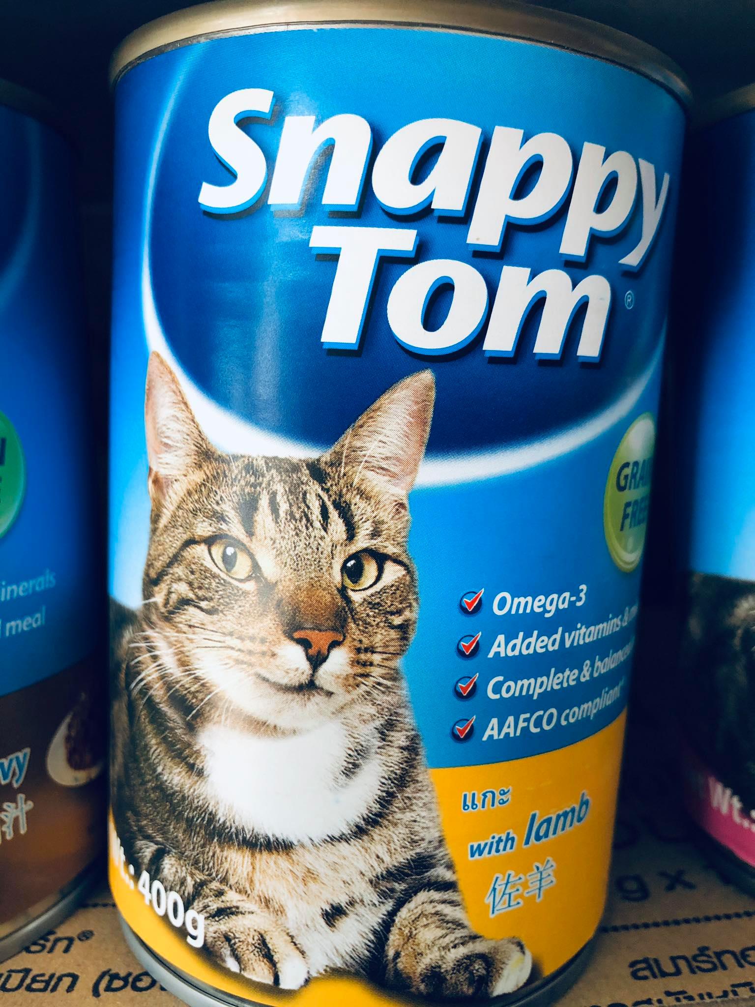 Pate cho mèo Snappy Tom vị thịt cừu lon 400g