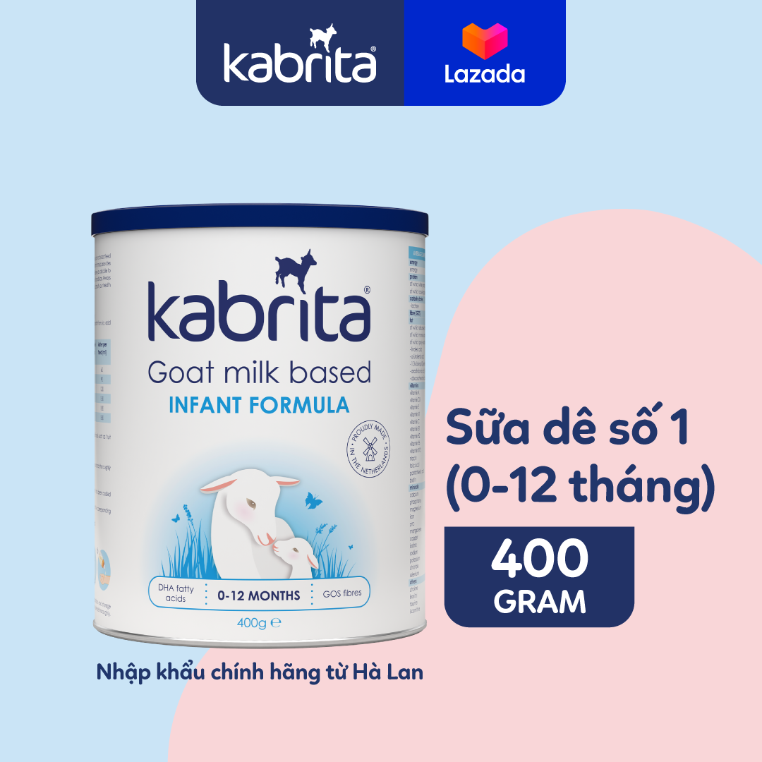 DATE T2 2024 Sữa dê Kabrita số 1 cho trẻ từ 0-12 tháng - Lon 400g