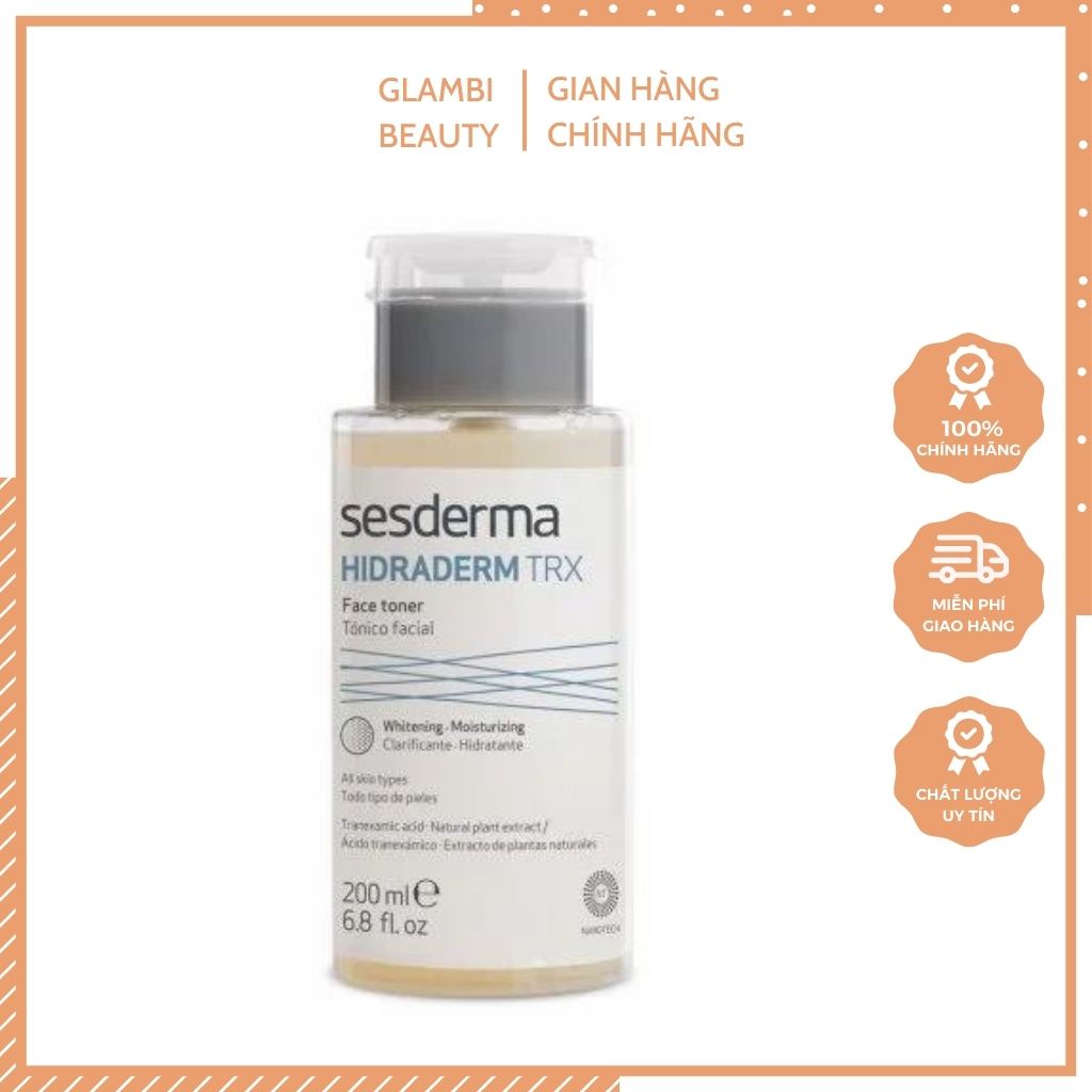 Nước hoa hồng sesderma hidraderm trx face toner dưỡng ẩm và làm sáng da 200ml