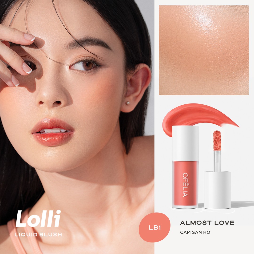 Kem Má Hồng Ofélia Lolli Liquid Blush 4.3g