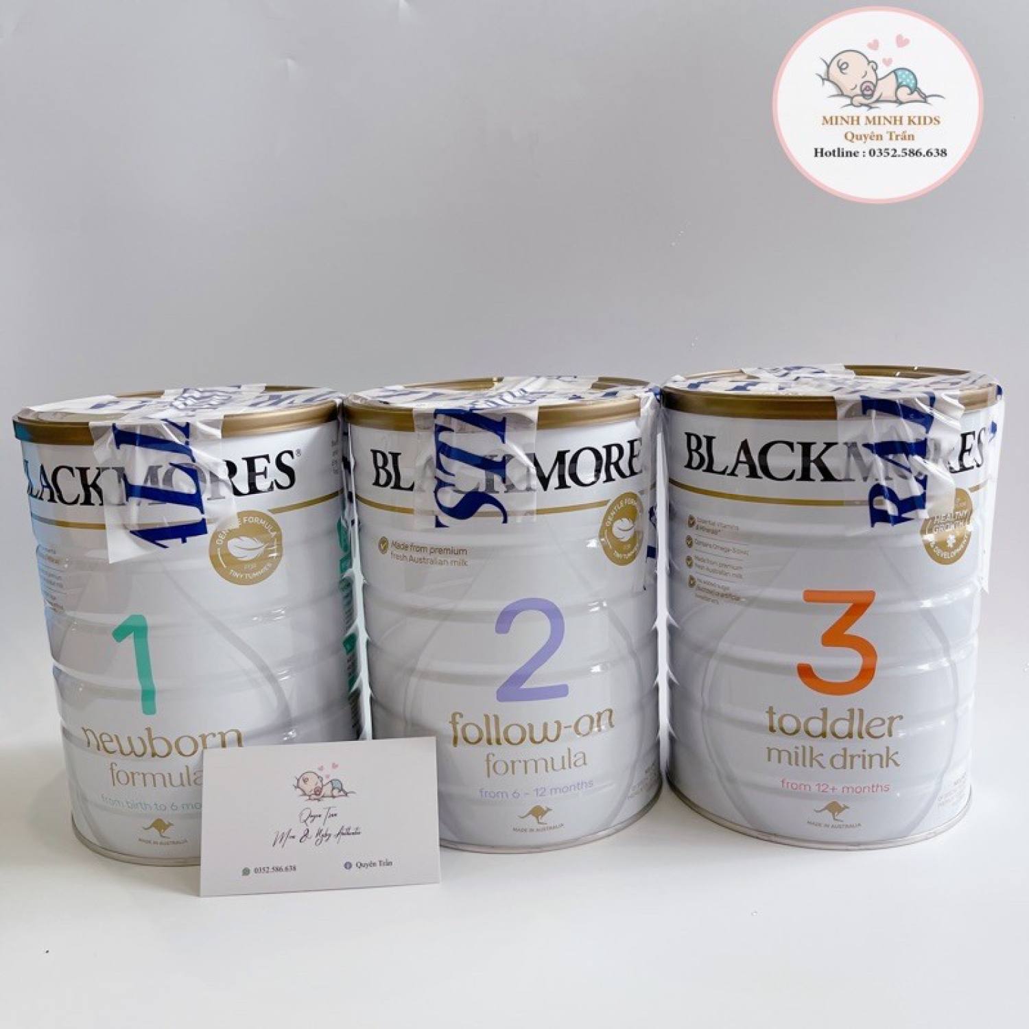 Sữa BlackMores Đủ Số 1-2-3 Nội Địa Úc 900g, giúp bé tăng cân