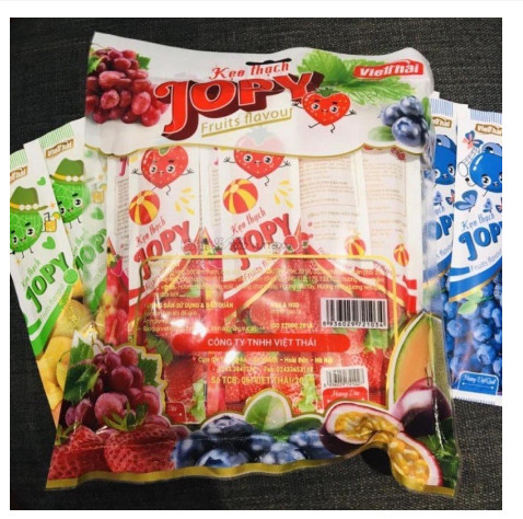 [SIÊU HOT] 1 GÓI KẸO THẠCH JOPY ( 800G/gói - 25 thanh )NHIỀU VỊ THANH DÀI VIỆT THÁI )[ Ăn Là Nghiền]