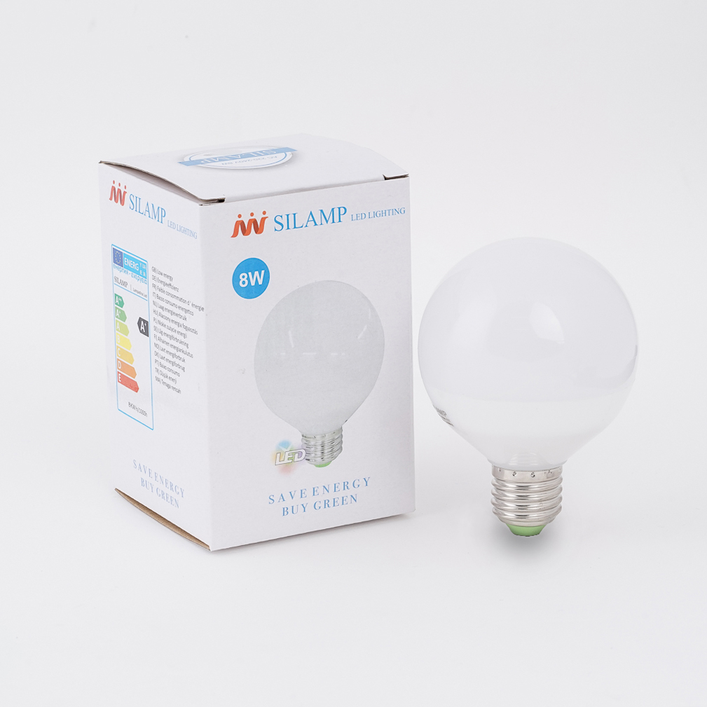 Bóng đèn led tròn silamp đuôi xoay e27 công suất 8w/12w/18w