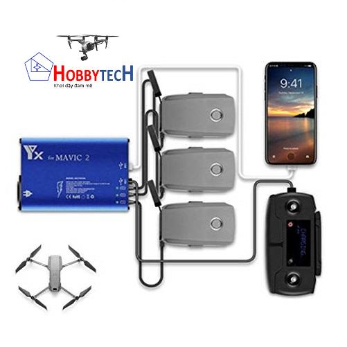 Bộ sạc Mavic 2 pro zoom nhanh - Phụ kiện flycam hàng gốc DJI Mavic 2 pro zoom