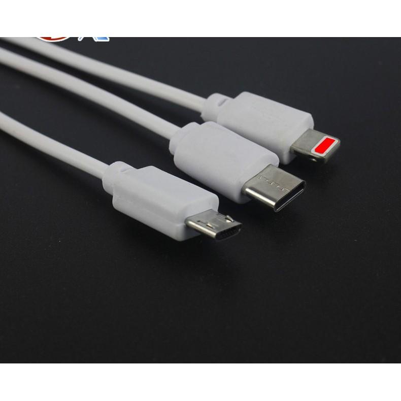Cáp sạc 3 chân đa năng 20cm