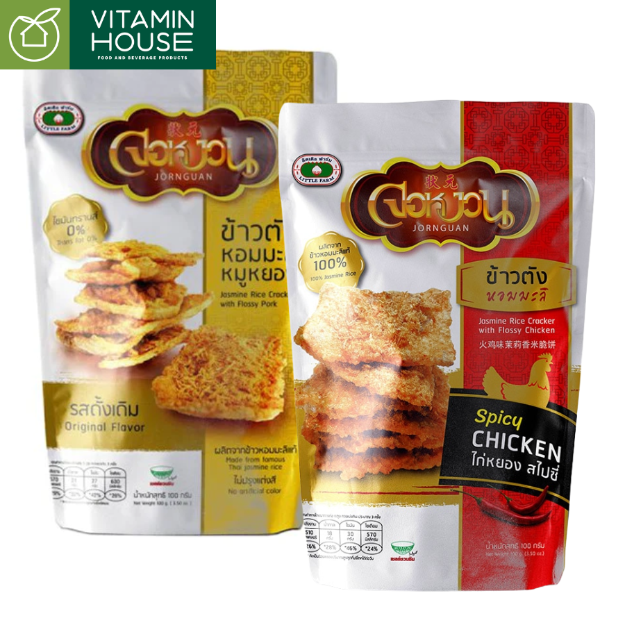 Cơm Cháy Chà Bông Thái Lan 100g Vị Gà cay/Heo/ Tôm/Ngũ hạt