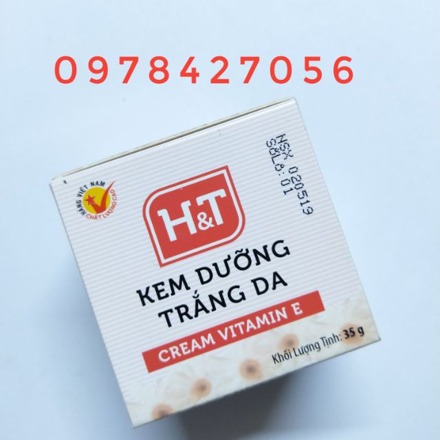 Kem trắng da vitamin e h&t
