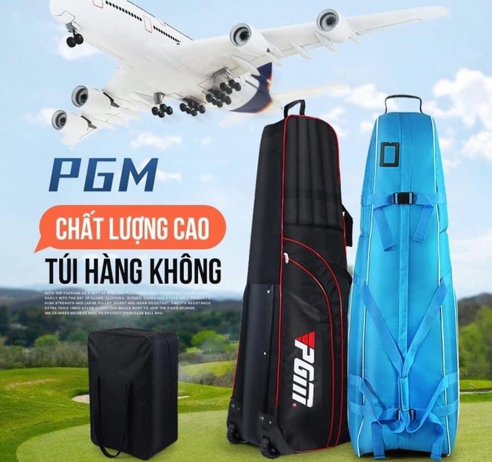 Bọc túi gậy golf đi máy bay- túi hàng không chính hãng pgm- golf bag
