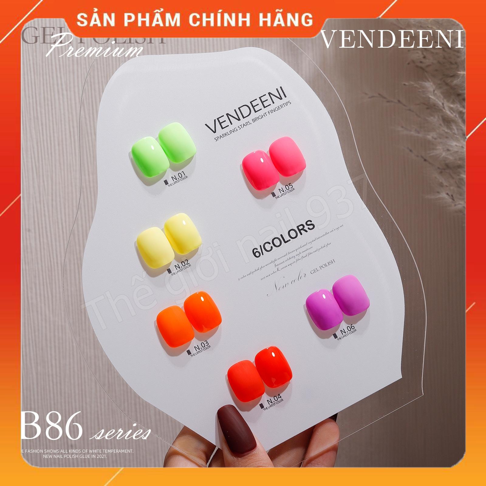 [CHÍNH HÃNG] Sơn gel VENDEENI chai đỏ mã B86 - 15ml - Lẻ màu