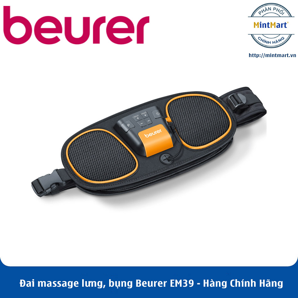 Đai massage lưng, bụng Beurer EM39 - Hàng Chính Hãng