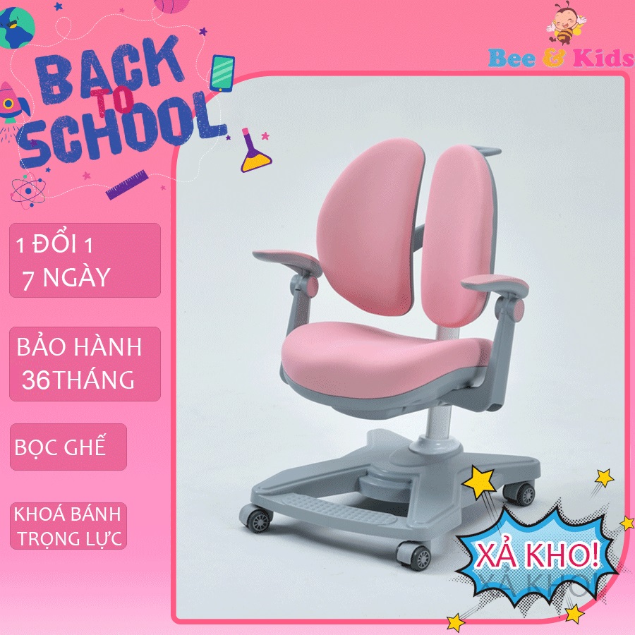 Ghế Học Sinh Chống Gù Chống Cận KAISER Y001, Ghế Điều Chỉnh Độ Cao Cho Bé, Ghế Chất Lượng Giá Rẻ