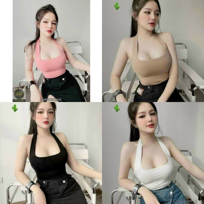 Yếm xinh tròng cổ chất thun borip co dãn tốt ảnh thật a6