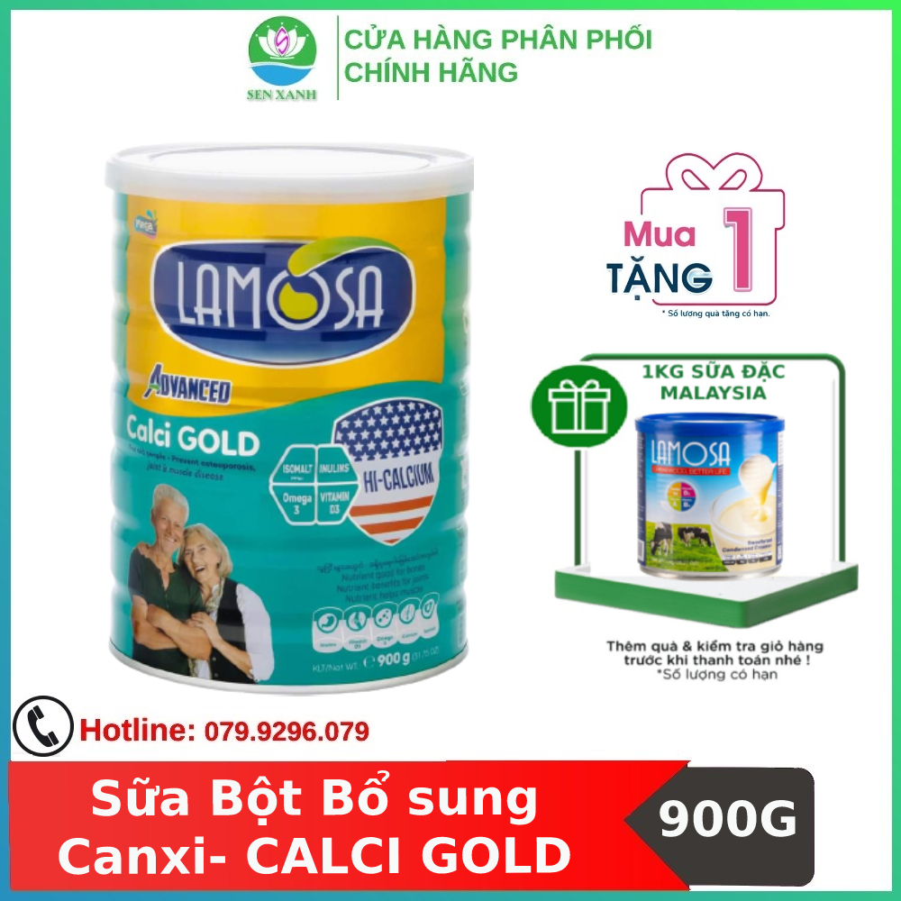 Sữa Bột Bổ Sung Canxi giúp xương chắc khỏe - Lamosa CALCI GOLD 900G