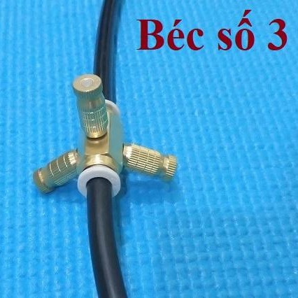1 bộ đế đồng 3 hướng giữa+ 3 béc phun sương làm mát (béc số 1 số 2 hoặc số 3)
