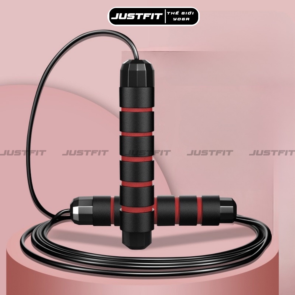 Dây nhảy JUSTFIT tập thể dục, giảm cân tại nhà có dây lõi thép