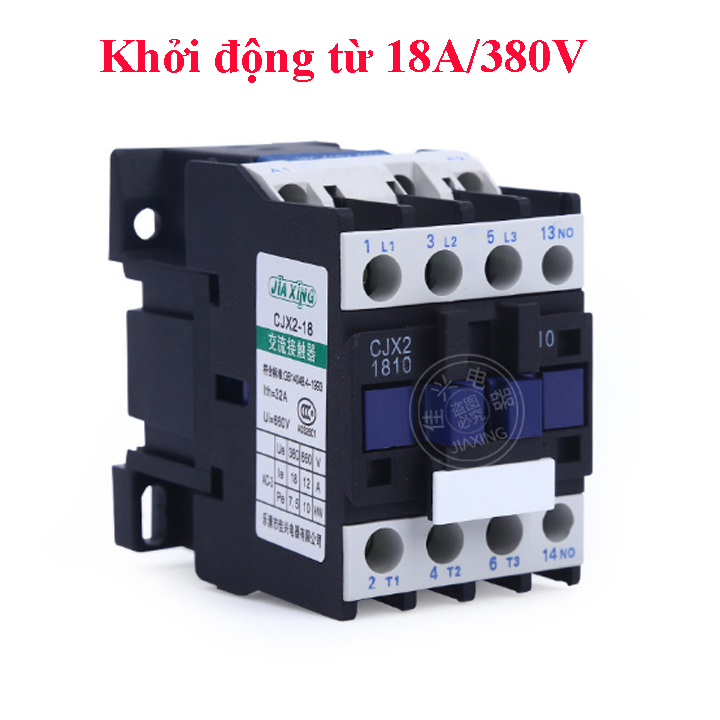 Bộ khởi động từ 18A 3 pha 380v, khởi động từ contactor 3 pha